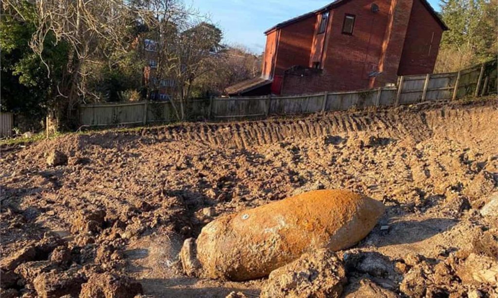 Second world war bomb detonation damages buildings in Exeter