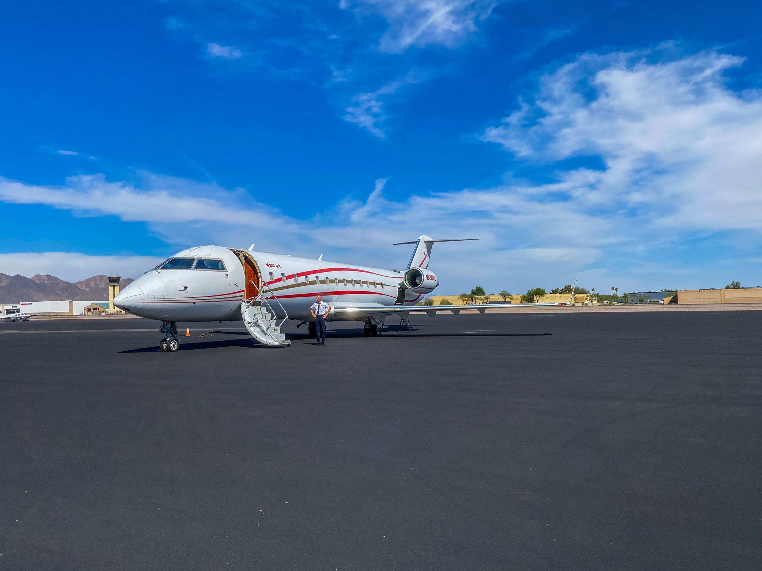 Set Jet Bombardier Challenger 850 Private Jet Flight