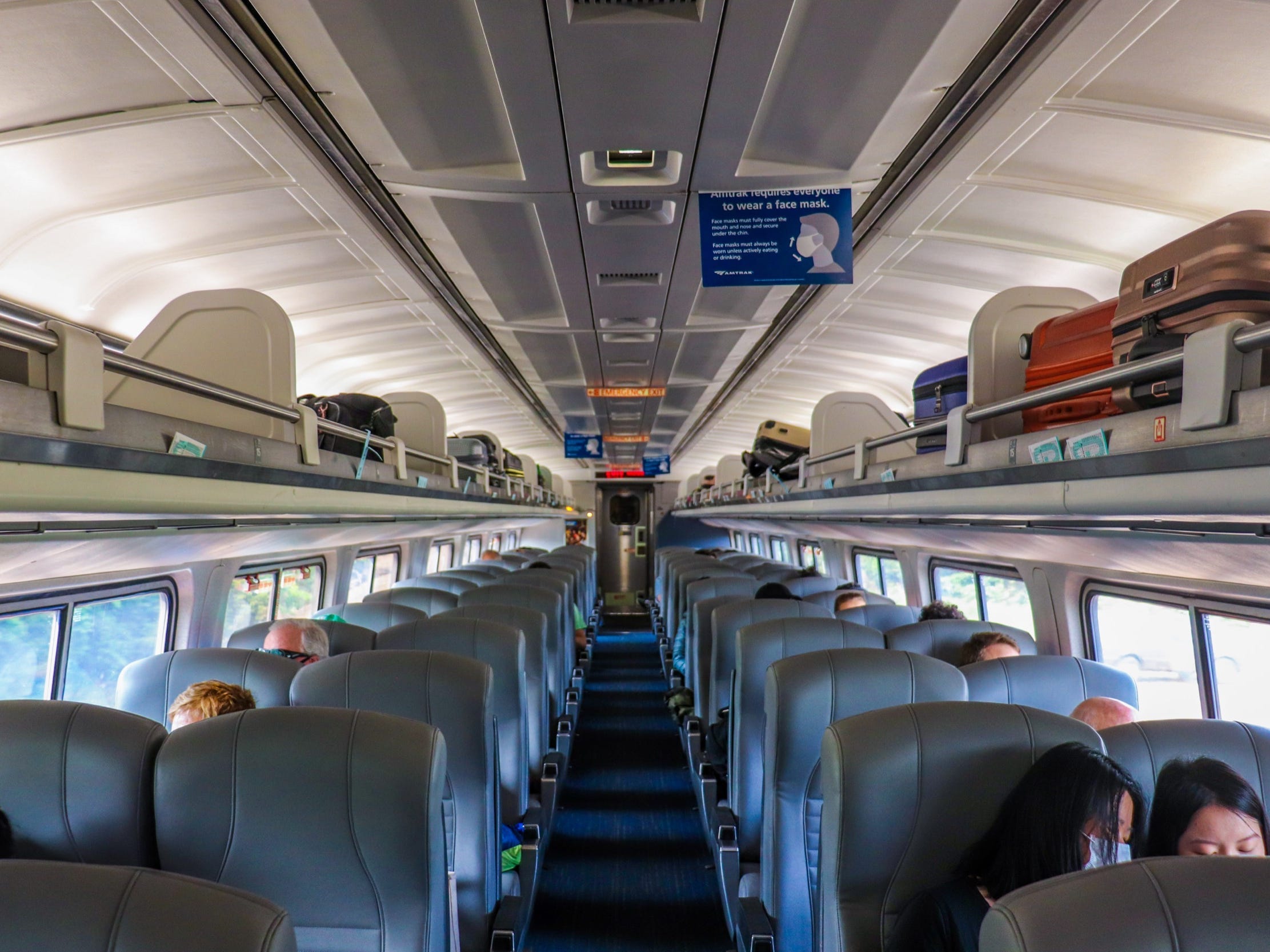 Inside Amtrak's Northeast Regional train from New York to Boston - Amtrak Northeast Regional New York to Boston