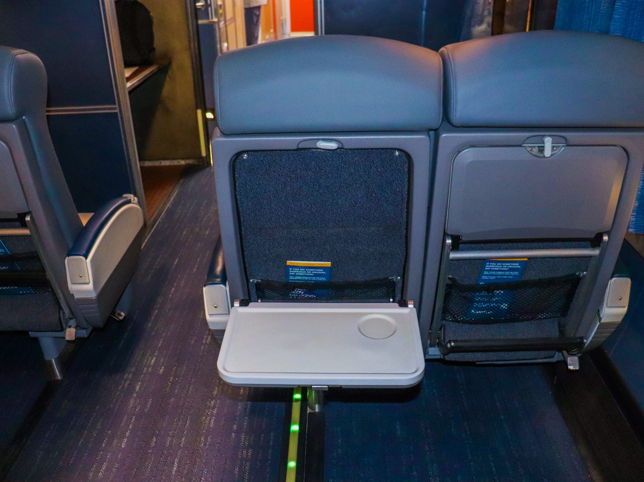 Inside the coach cabin of an Amtrak Superliner - Amtrak Upgraded Long Distance Trains 2021