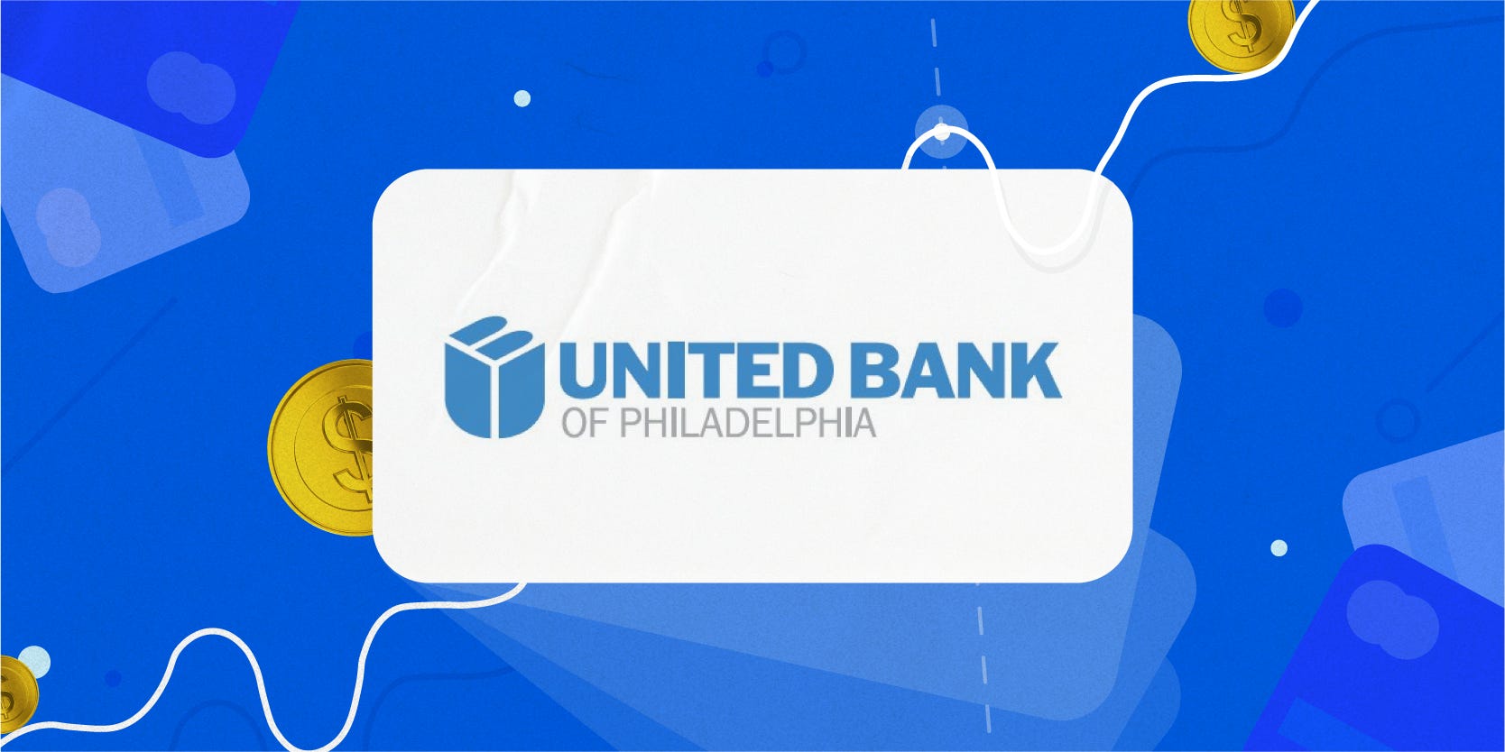 United Bank of Philadelphia Logo on Personal Finance pattern background