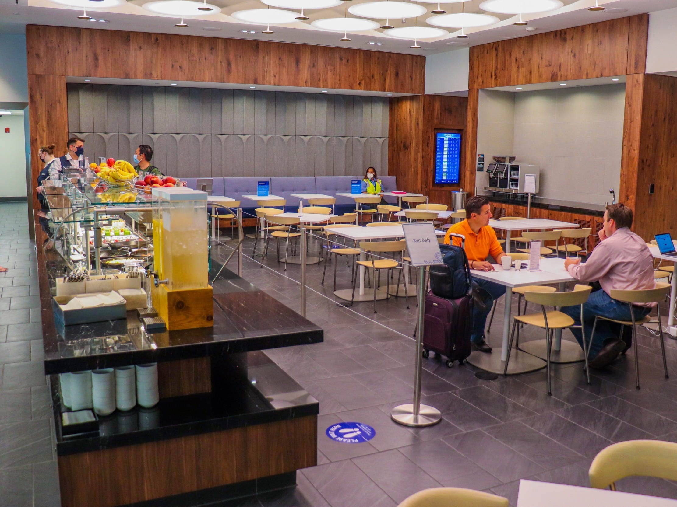 Inside the American Express Centurion Lounge at LaGuardia Airport - Amex Centurion Lounge LaGuardia Airport