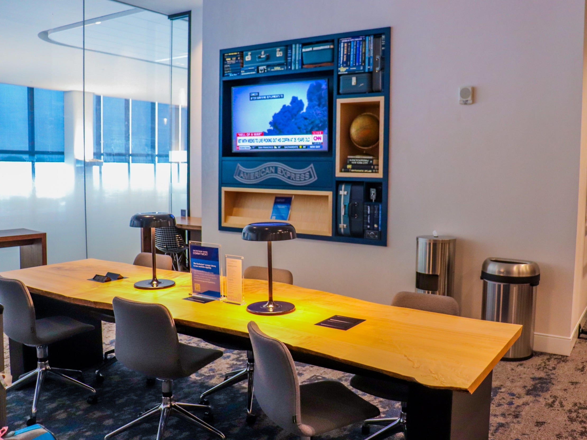 Inside the American Express Centurion Lounge at LaGuardia Airport - Amex Centurion Lounge LaGuardia Airport