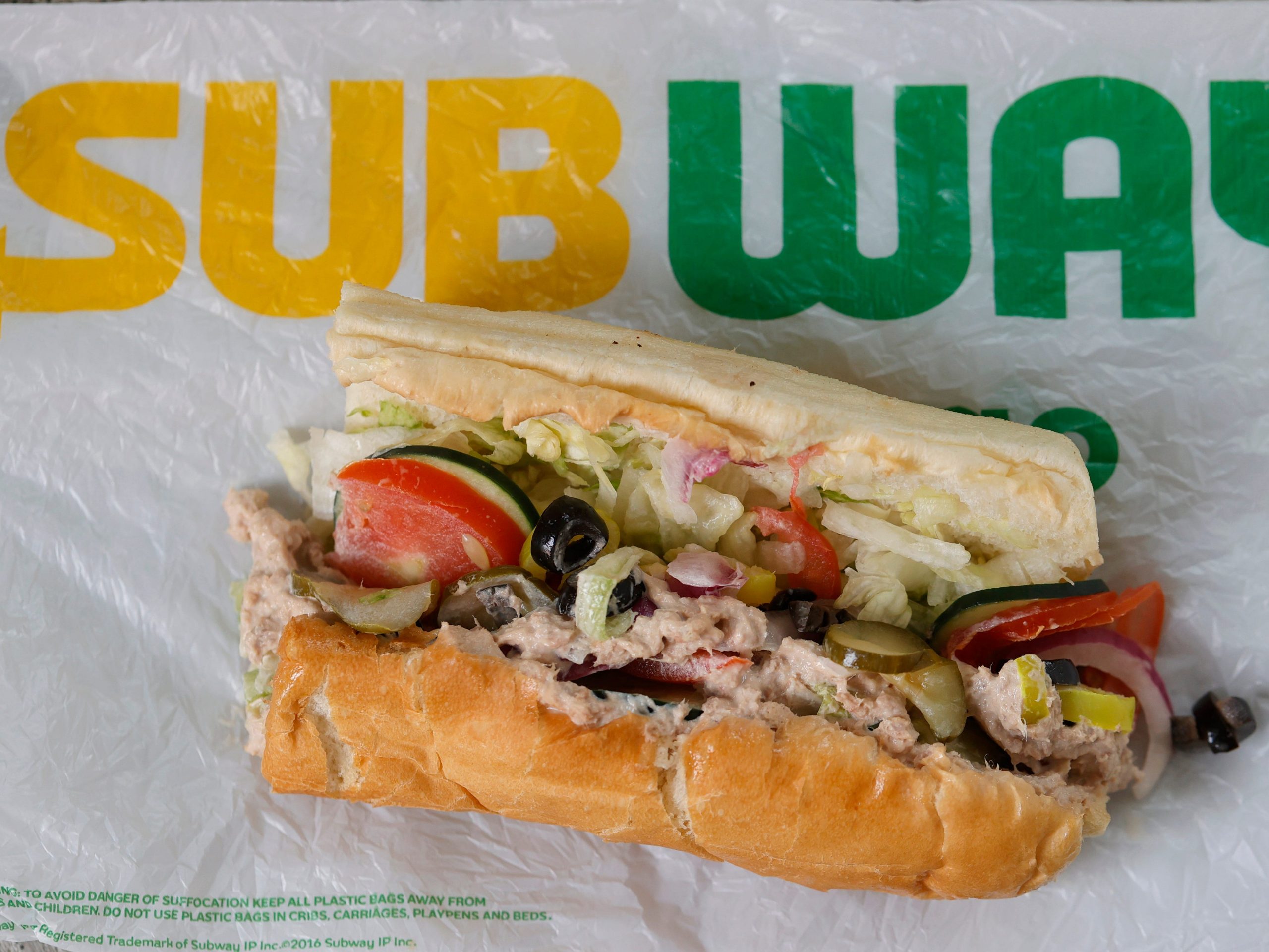 Subway tuna sandwich