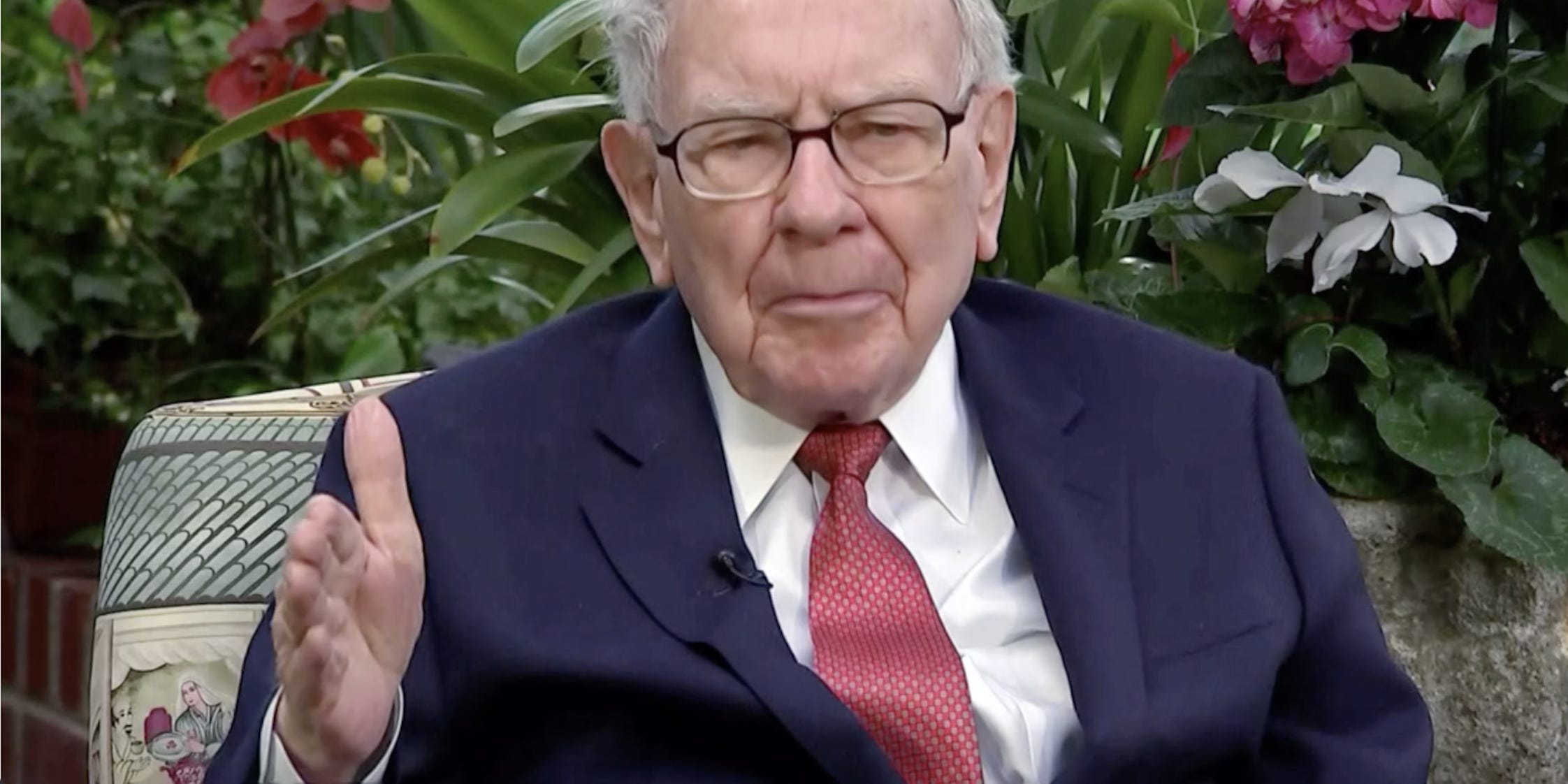 Warren Buffett speaks in a CNBC interview