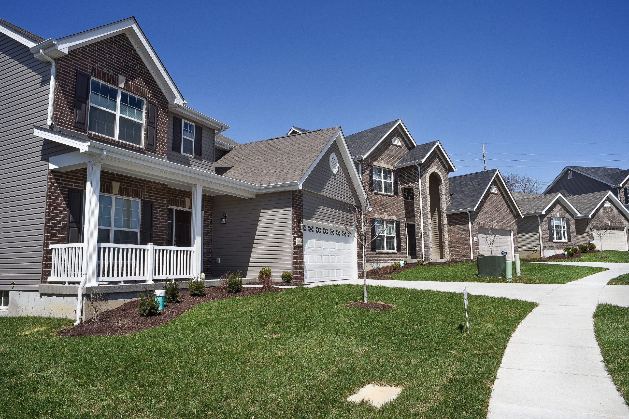 Homes in a neighborhood in Missouri