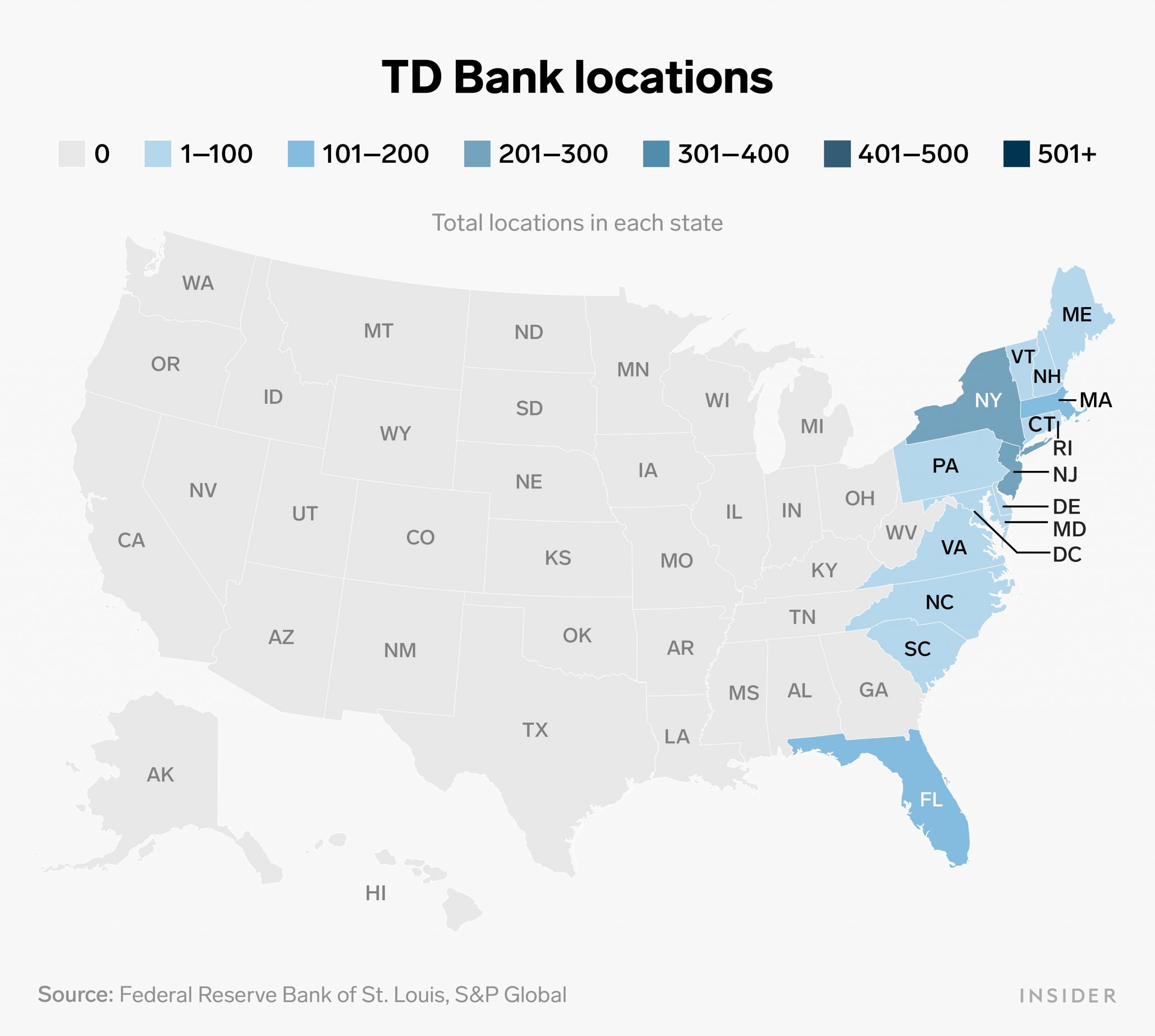 Best National Banks locations TD Banks