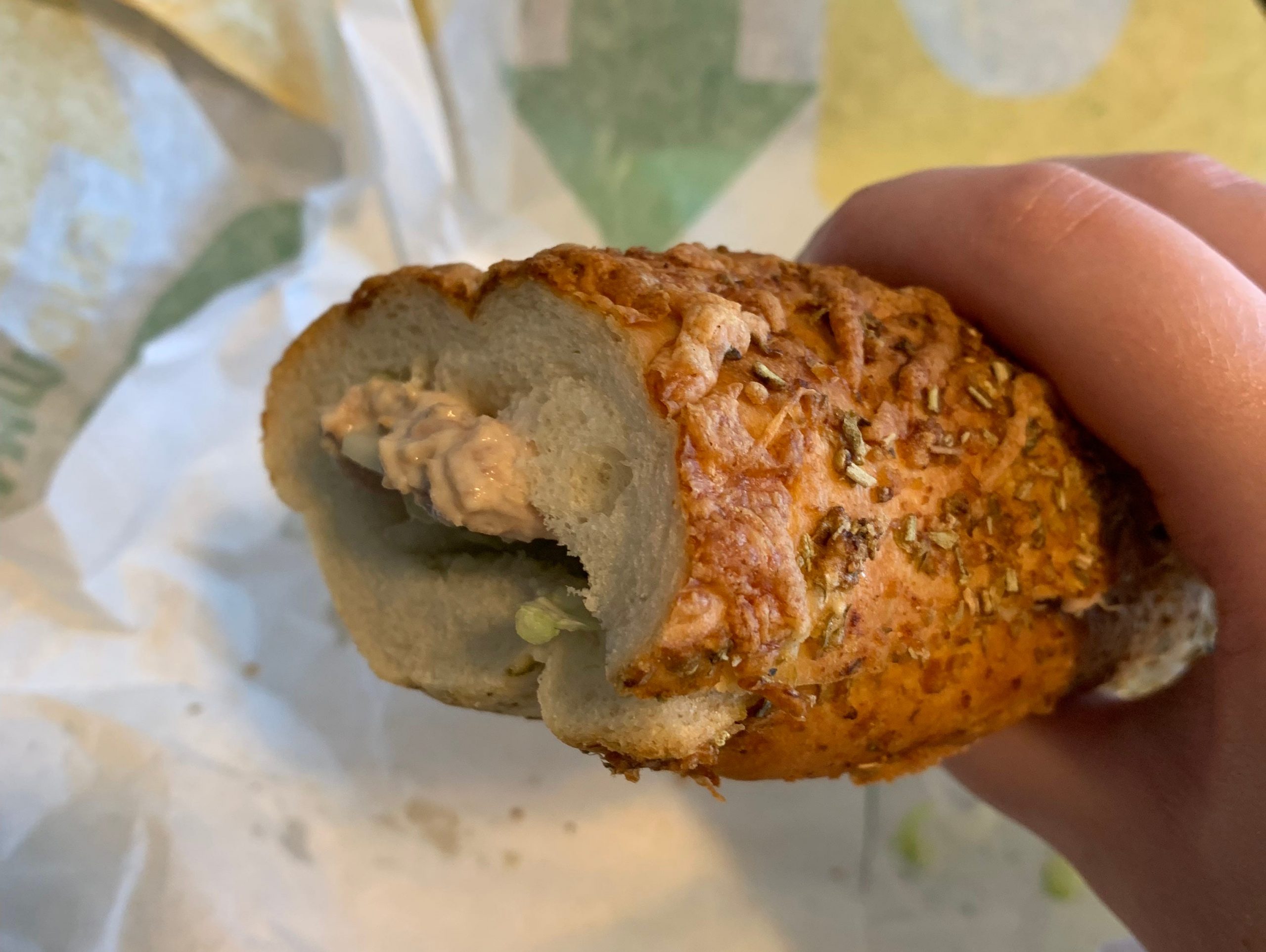 Subway tuna sub