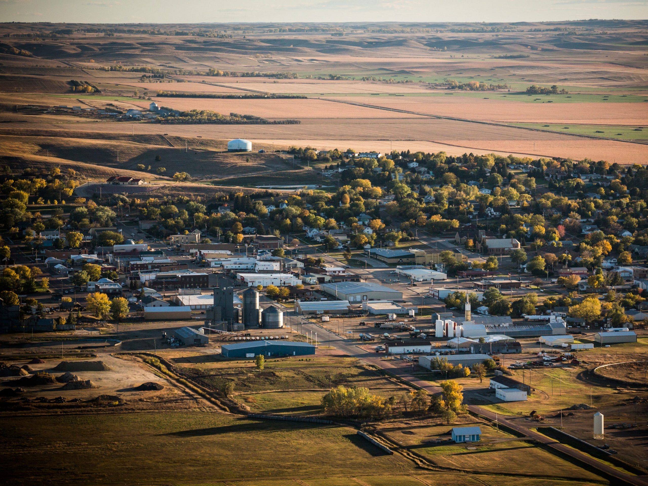 Homes and farms in South Dakota