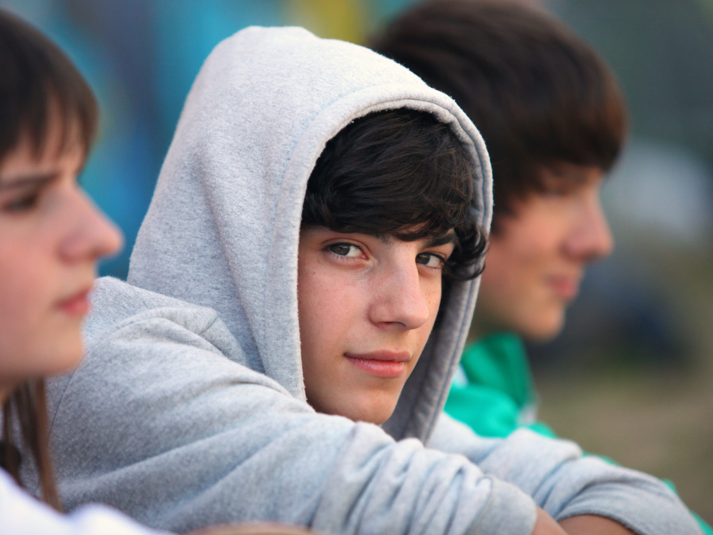 teenager boy wearing hoodie