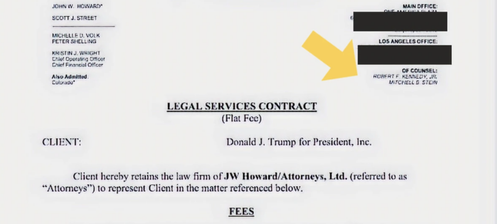 Robert F. Kennedy, Jr’s Law Firm Signs $100,000 Contract with Trump Campaign on September 4, 2024 – 11 Days After Kennedy Endorses Trump (americanmuckrakers.com)