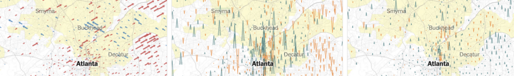 Maps Pinpoint Where Democrats Lost Ground Since 2020 in 11 Big Cities (nytimes.com)